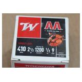 25 Winchester AA .410 Bore 2-1/2" 9 Shot Shotshells