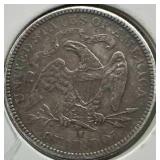 1877-S Seated Liberty Quarter VF+