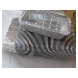 50 ct Aluminum Baking Pans 8 x 4 x ...