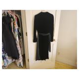 Black Velvet Wrap Dress