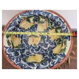 Decorative Ceramic Fruit Bowl 11"