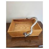 Wooden Box with Metal Handle