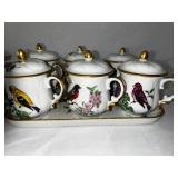 Vintage Porcelain Custard Cup Set