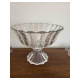 Vintage Glass Punch Bowl Set