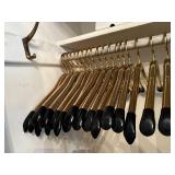 18 Gold Metal Coat Hangers Set