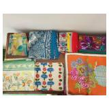 Vintage Style Floral Silk Scarves Lot