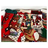 Set of 11 Christmas Stockings Assorted