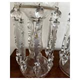 Vintage Crystal Luster Pair