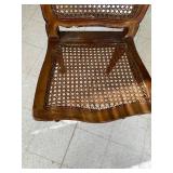 Vintage Cane Back Wooden Chair