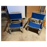 Vintage Outdoor Patio Chairs Pair