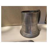 Vintage Drinkware & Pewter Tankard Set