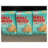 A - Hot Pockets Deliwich Turkey & Colby Sandwiches - Pack of 3 Boxes