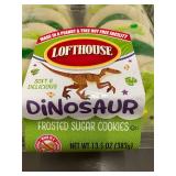 Lot of 5 Packs Lofthouse Dinosaur Frosted Sugar Cookies