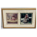 Framed Behind Glass Zolan Limited Edition Prints 43/78  16 1/2" x 16 1/2" & 67/178 19" x 32 1/2"