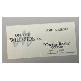 Unframed James Meger Pencil Signed (ARTIST PROOF) "On The Rocks" Print 37/95 21 1/4" x 22" Overall Paper Size With COA (In Protective Envelope)