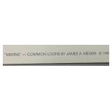 Unframed James Meger "Matins" Common Loons  Print  37/2500  21 1/2" x 25" Overall Paper Size  With COA (In Protective Envelope)