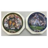 Misc. Vintage Bradford Exchange Collectible 8" NFL Super Bowl Plates (NIB) Never Displayed