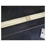 Various Vintage measuring devices, Slide Rule, Metal Rulers and More With Red Owl Coast to Coast Advertising and others