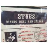 Iconic Stubs Dining Hall and Saloon Memorabilia,  Awesome Events Poster From Back in the Day Framed and Looking good