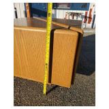 Mid Century Modern Triangle Side Tables or put together for a cool Square Coffee Table Solid Condition Perfect for a restoration