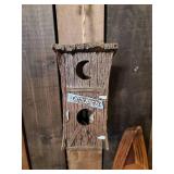 Fun Lot of Woodsy Outdoor Décor, Small Moosehead décor Outhouse Birdhouse Small Boat Displays and more