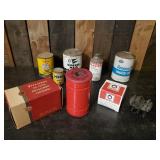 Vintage Oil, Firestone Filter, and other Vehicle Items for the Collection