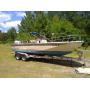 Beautiful 1987 Boston Whaler Outrage 22 and 2022 Aluminum Trailer