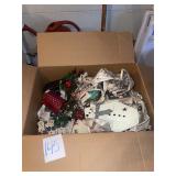 Christmas decorations box lot