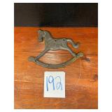 cast iron rocking horse key holder