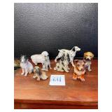 dog statues knick knacks lot