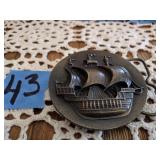 SHIP MOTIF BELT BUCKLE