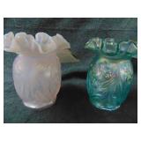 Two Fenton Opalescent Vases