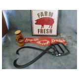 Antique Metal Ice Tongs and More