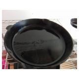 Large Cast Iron Fry Pan - Has been painted