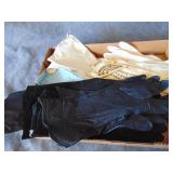 Lot of Antique Gloves, Leather, Fabric & More