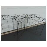 5 large decorative fences