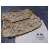 VTG Coach Fabric Bonnie Beige Handbag