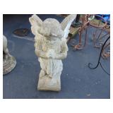 VTG Concrete Garden Angel - 1 wing chipped