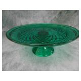 VTG Teal Green Wexford Cake Stand