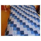 Blues Quilt, 80 x 84