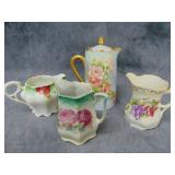 VTG Creamers and Tea Pot