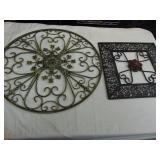 Two Metal Wall Art Pieces