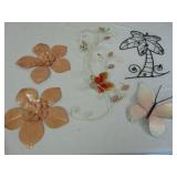 Metal Wall Decor - Flowers, Butterflies, and More