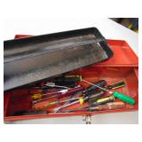 small toolbox with screwdrivers