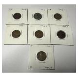 7 1944 Lincoln Pennies