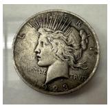 1923 Peace Liberty Silver Dollar