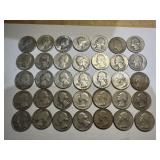 35 Pre-1964 Washington Quarters