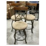 Three Modern Cushion Stools