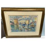 Signed Lucien NEUQUELMAN Framed Lithograph