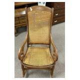 Victorian Mahogany Caned Rocker